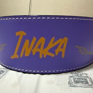 Inaka Power Purple Belt with Gold Details